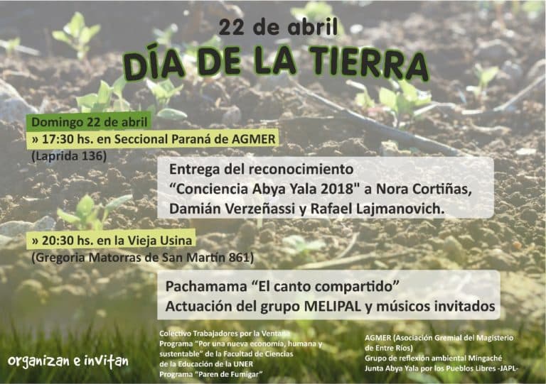 Se celebrará en Paraná el Día Internacional de la Madre Tierra