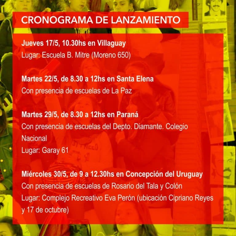 Jóvenes por la Memoria: confirmación de fechas de lanzamiento