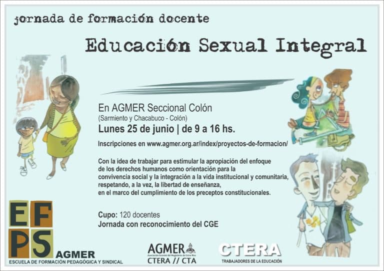 La Jornada Educación Sexual Integral se realizará en Colón y Federación