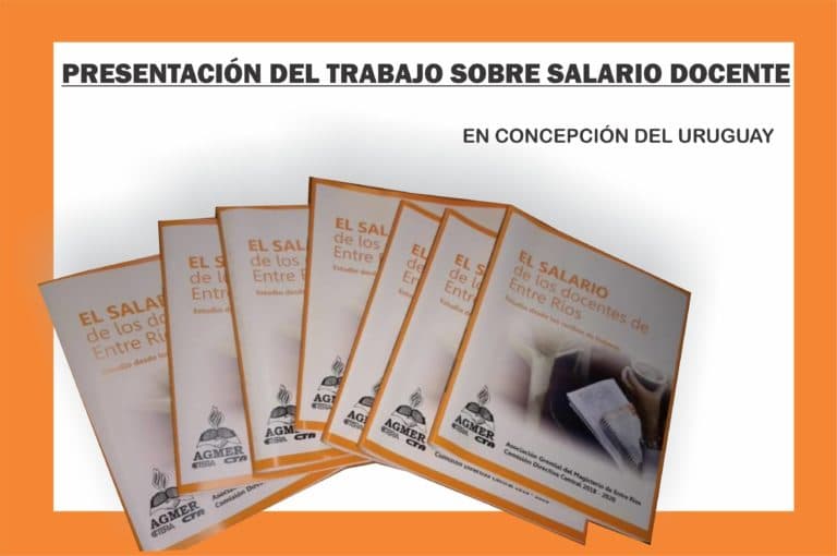 Viernes 29 de junio: presentación del trabajo sobre salario docente en Concepción del Uruguay
