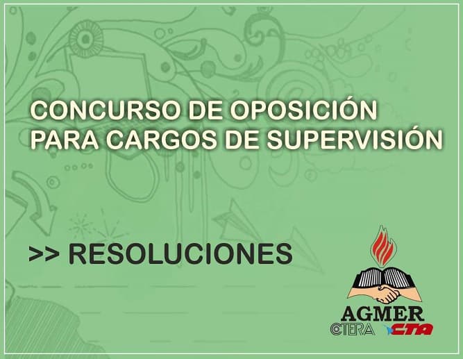 Resoluciones sobre el Concurso de Oposición para cargos de Supervisión