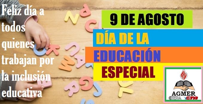 9 de agosto: Día Nacional de la Educación Especial