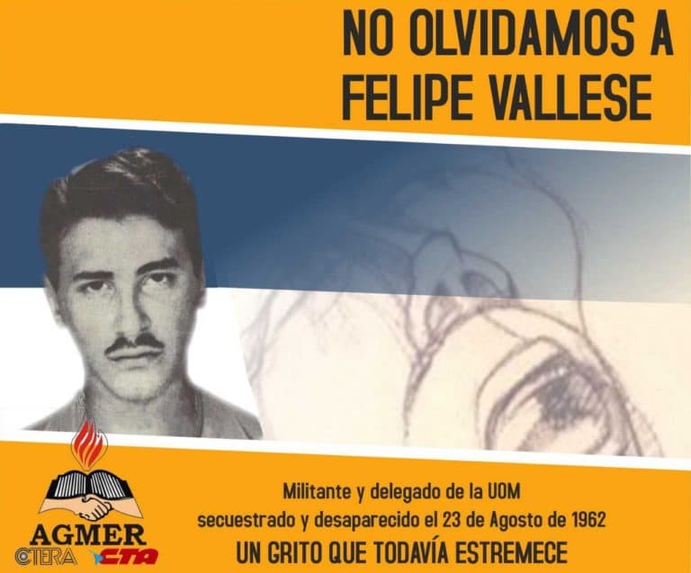 No olvidamos a Felipe Vallese
