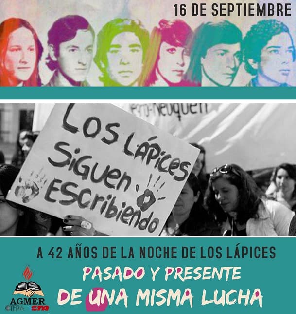 Con un acto y festival se recordará en Paraná La Noche de los Lápices