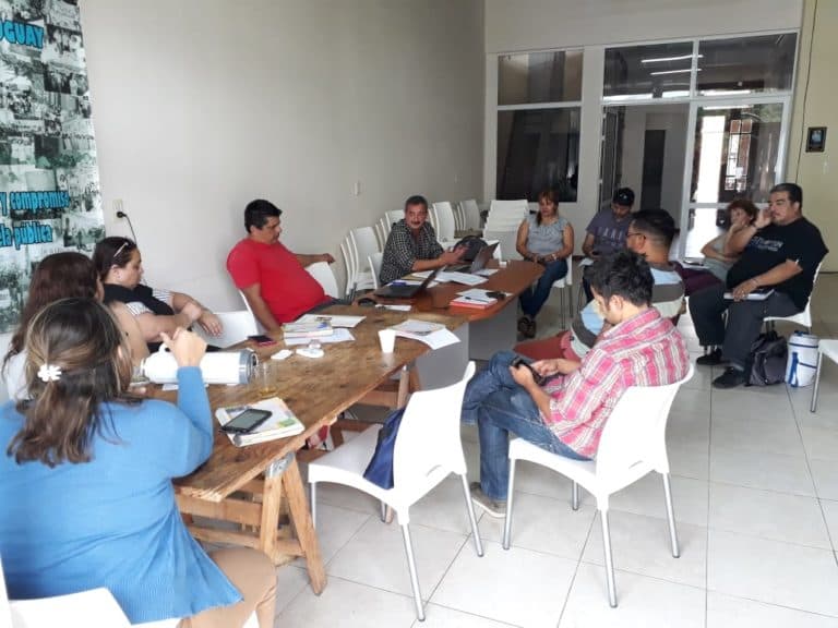 Nuevo encuentro del equipo de relevamiento de CBA y CBT del IIE – AGMER
