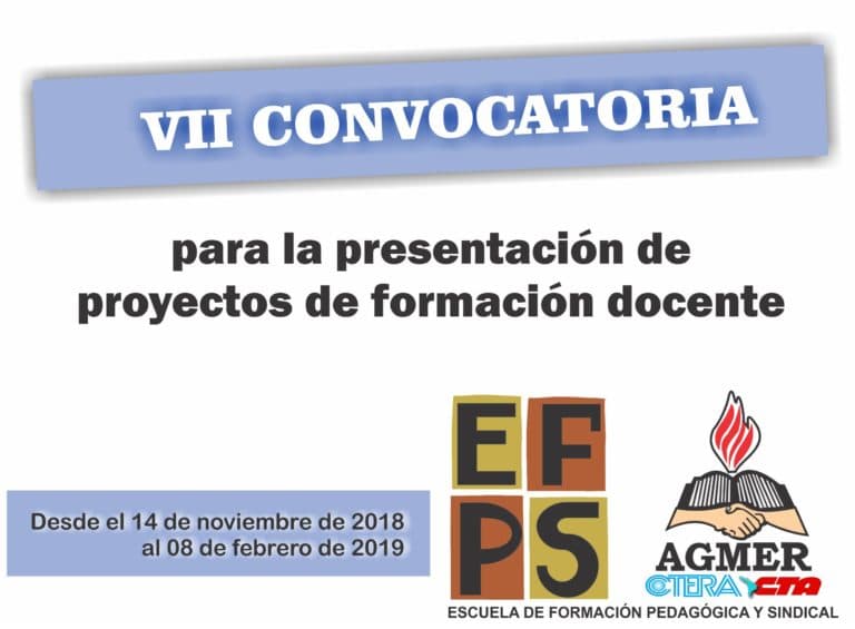 VII Convocatoria de la EFPyS para la presentación de proyectos de formación