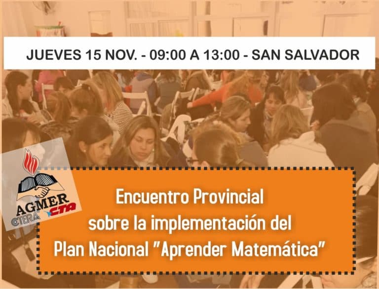 Encuentro Provincial sobre el Plan Nacional “Aprender Matemática”