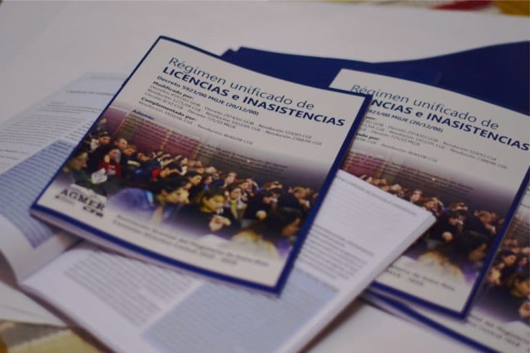 AGMER reeditó el Régimen unificado de licencias e inasistencias