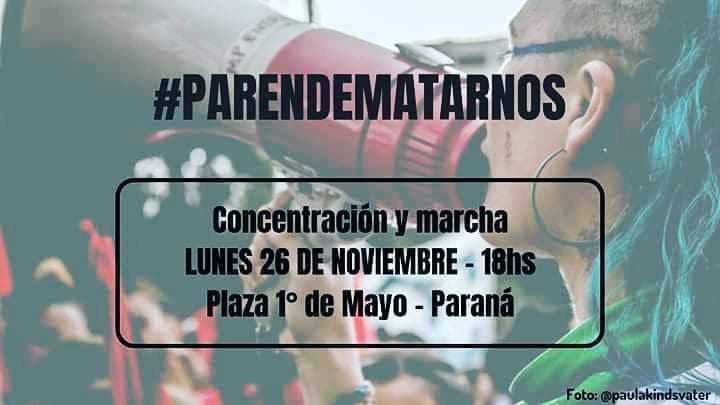 Una nueva marcha para decirle NO a la violencia de género