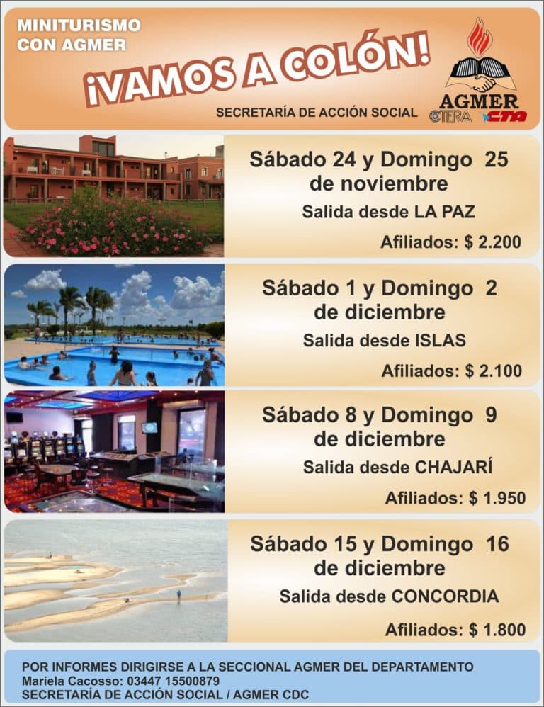 Miniturismo en Colón, con AGMER