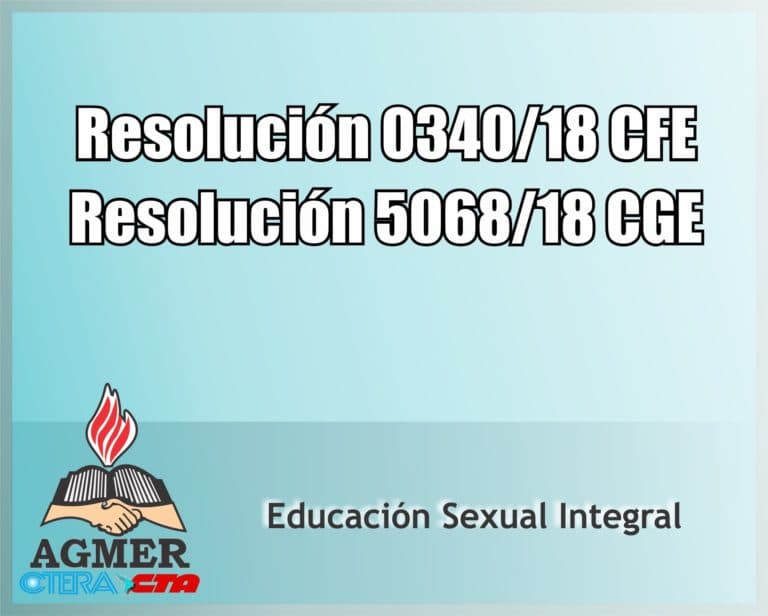Resoluciones que complementan acciones sobre la Educación Sexual Integral