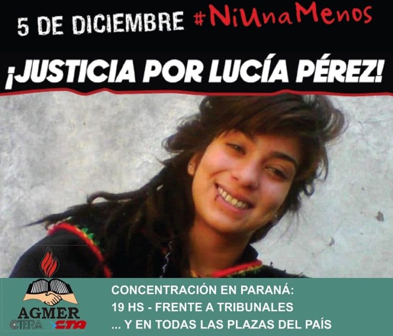 5 de diciembre: Jornada Nacional #Ni Una Menos