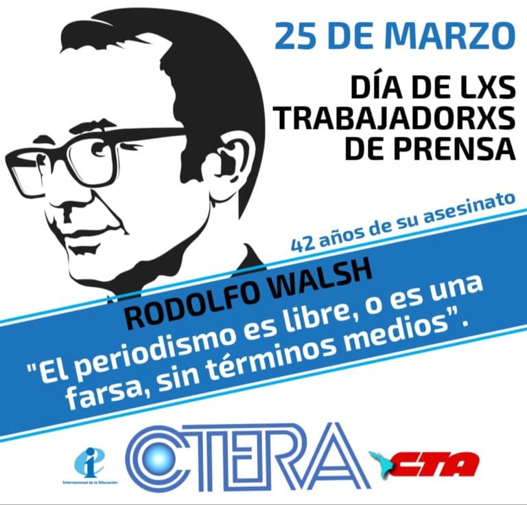 25 de marzo: Día de lxs trabajadorxs de prensa