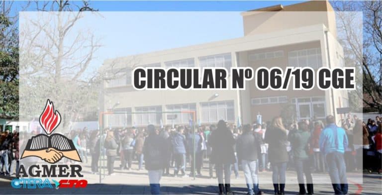 Circular 06/19 CGE: Jornadas de Prevención y Seguridad