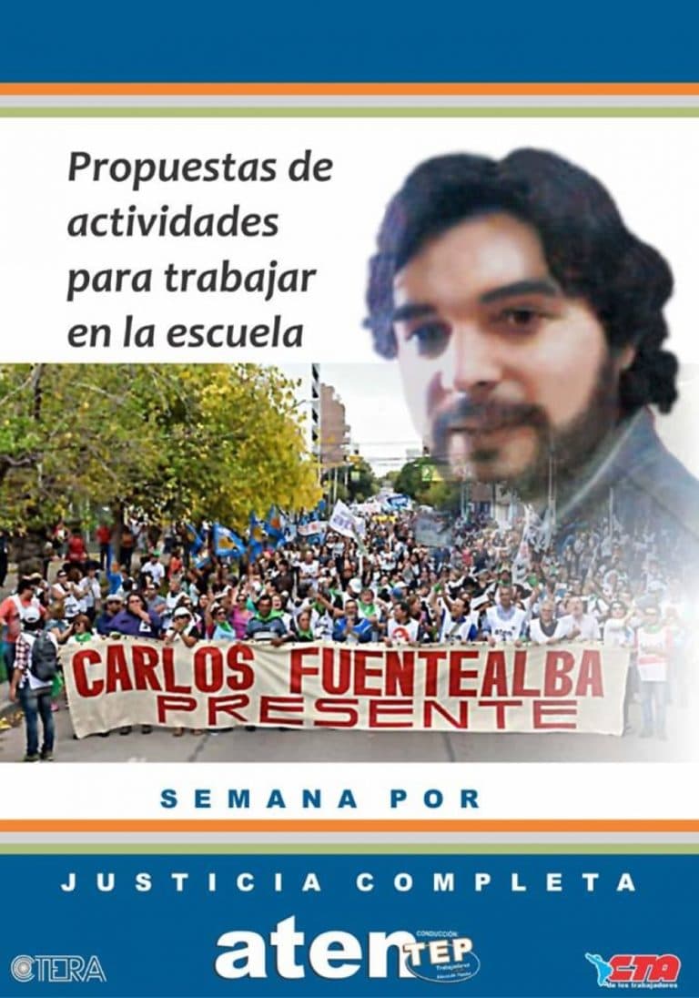 Semana por Justicia Completa para Carlos Fuentealba: Propuestas para trabajar en el aula