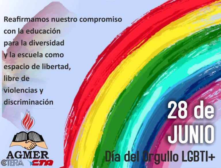 En el Día del Orgullo, seguimos apostando a una educación para la libertad