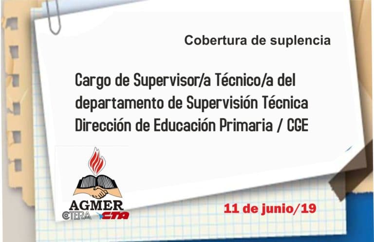 Concurso para cobertura de suplencia