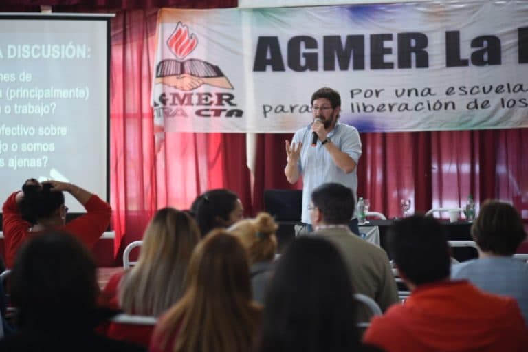Comenzó en La Paz el programa de Formación Sindical para delegados y delegadas de escuelas