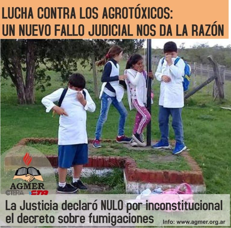 Un nuevo fallo judicial nos da la razón en la lucha contra los agrotóxicos