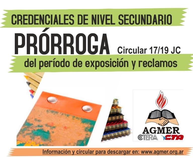 Se prorrogó por tres días hábiles la exposición de analíticos de Secundaria