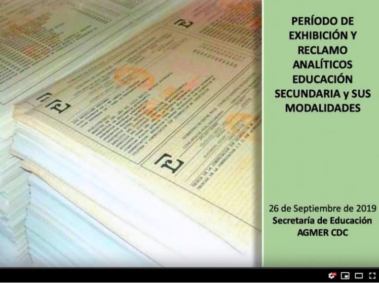 Credenciales de secundaria: Cómo leer el analítico