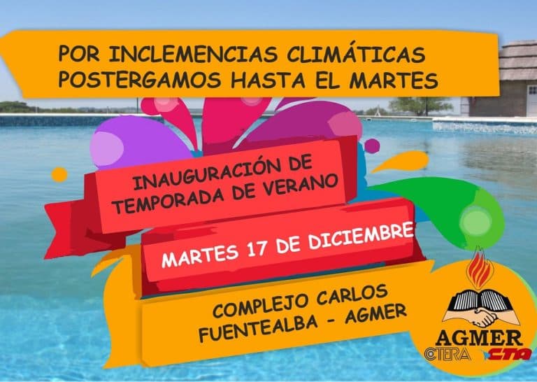 Por el temporal, la inauguración de la temporada en el cámping se pospuso para martes 17