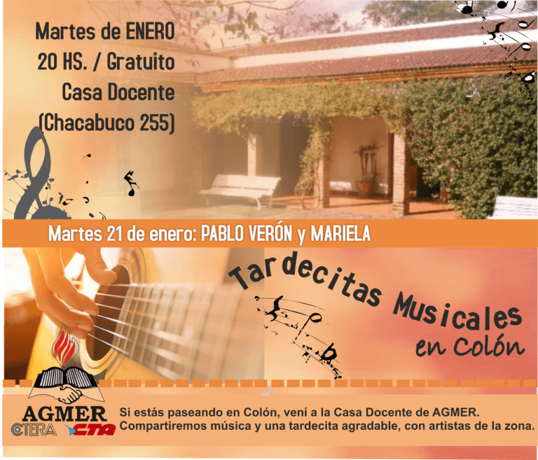 Nueva presentación en el ciclo «Tardecitas musicales»