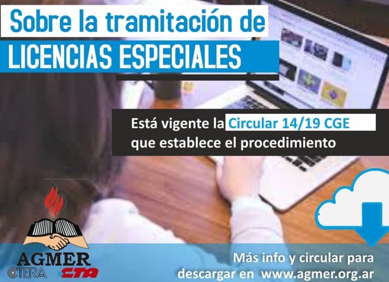 Sobre la tramitación de licencias especiales