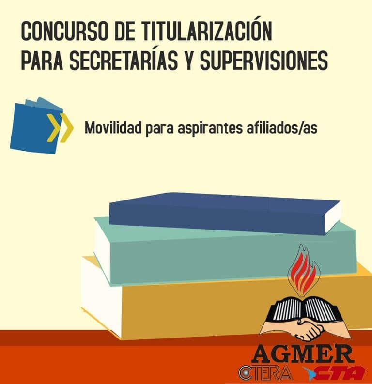 Concursos de titularización de cargos: AGMER garantiza movilidad