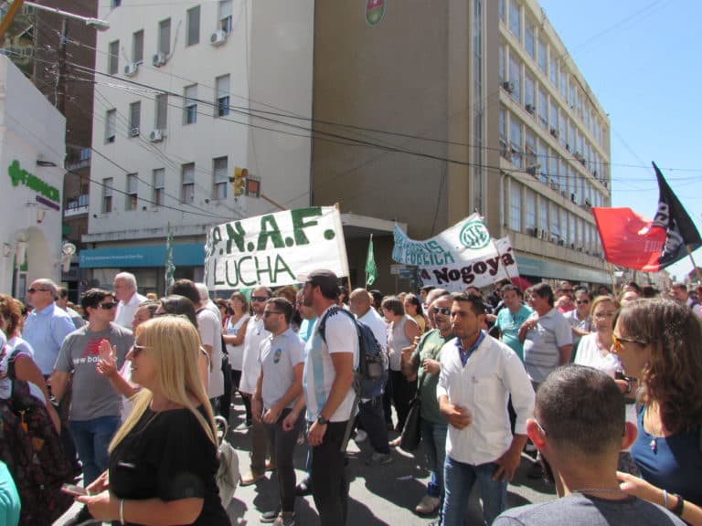 La Multisectorial se movilizó en defensa del sistema previsional