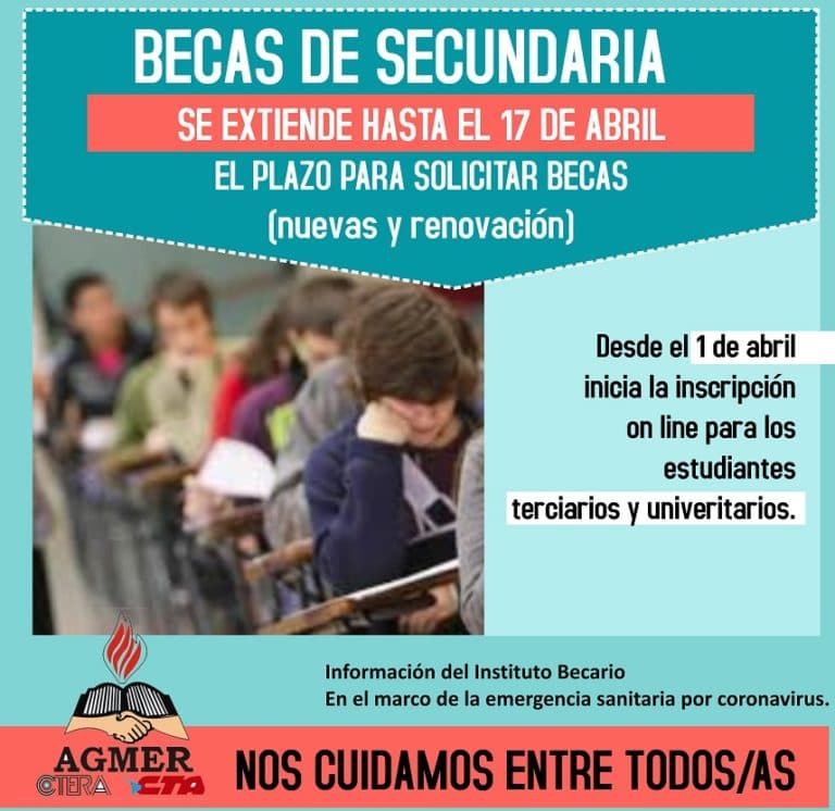 Información sobre becas de secundaria