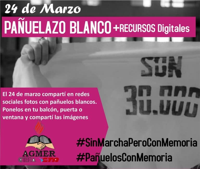 24 de Marzo: Llenemos las redes de Memoria