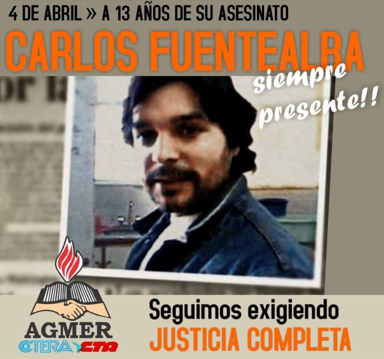 Justicia completa para Carlos Fuentealba