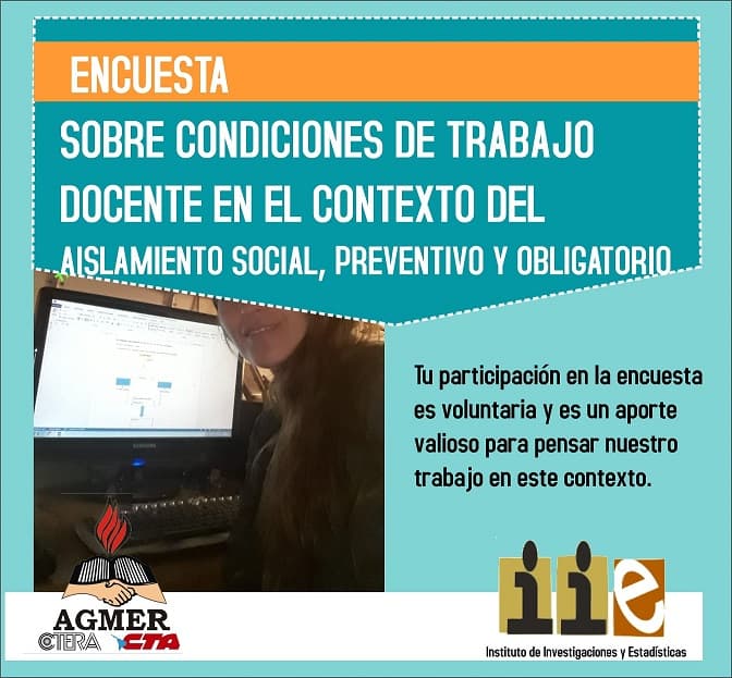Encuesta sobre las condiciones de trabajo docente en el contexto de cuarentena