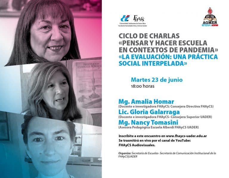 Pensar y hacer escuela en contexto de pandemia: charla «Evaluación una práctica social interpelada»