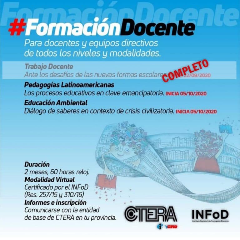 Inscripción a instancias de formación del INFoD