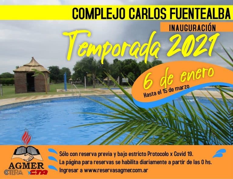 Funcionamiento del Complejo “Carlos Fuentealba” durante la temporada 2021