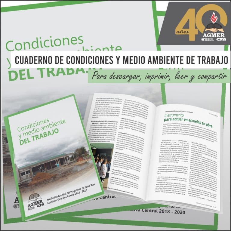Cuaderno de Condiciones y Medio Ambiente de Trabajo