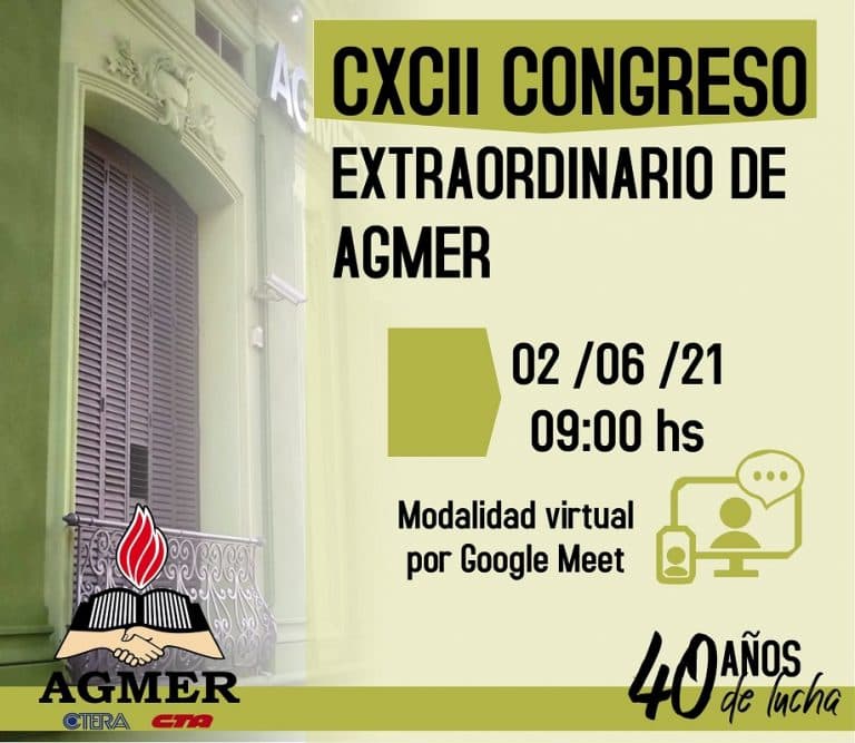 Congreso Extraordinario de AGMER