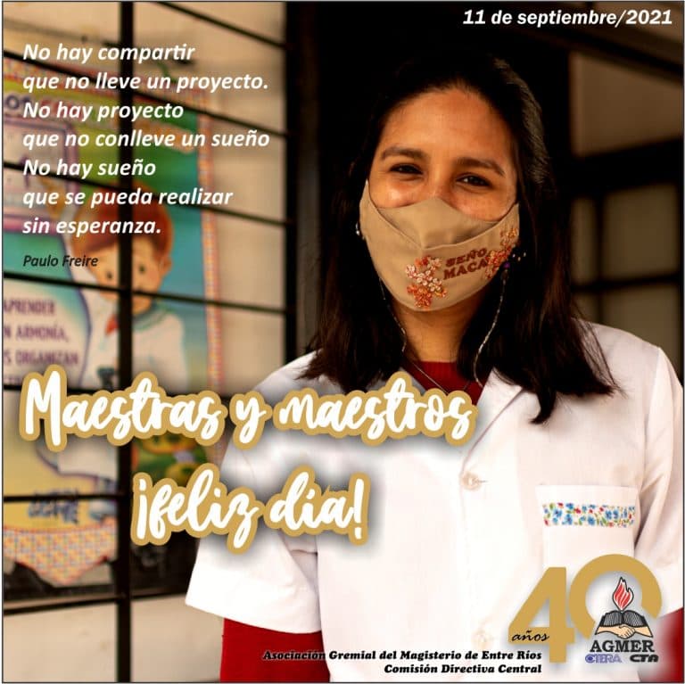 ¡Feliz día maestros y maestras!