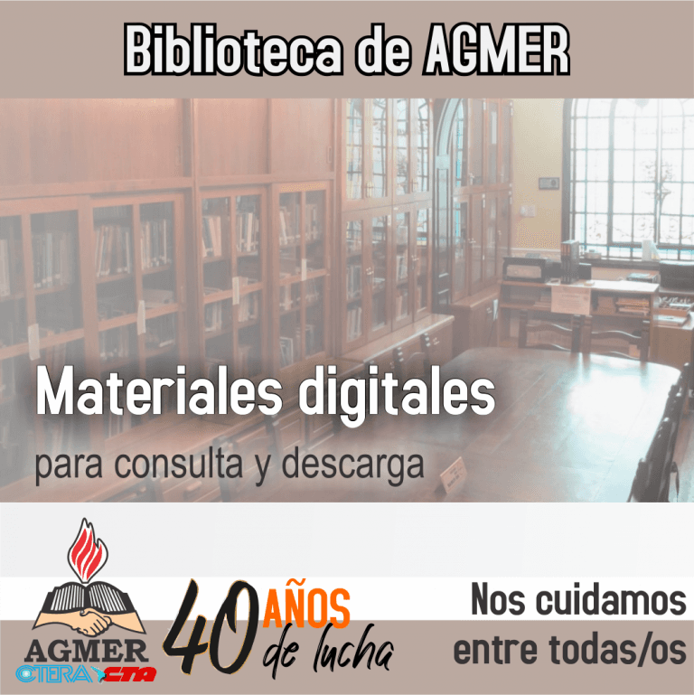 Materiales recomendados por la Biblioteca de AGMER