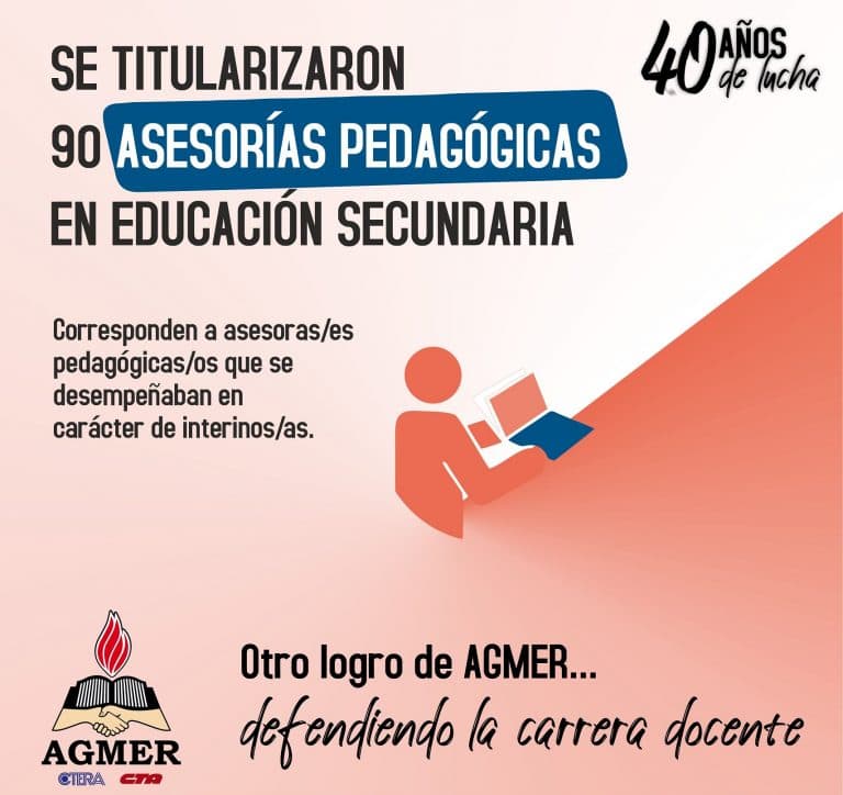 Se titularizaron 90 asesorías pedagógicas en Escuelas Secundarias