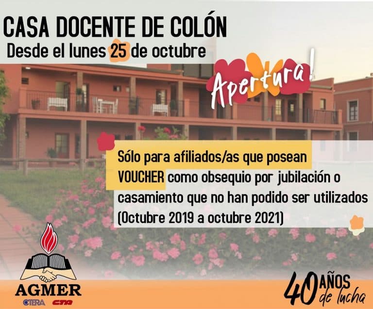 Reapertura de Casa Docente de Colón
