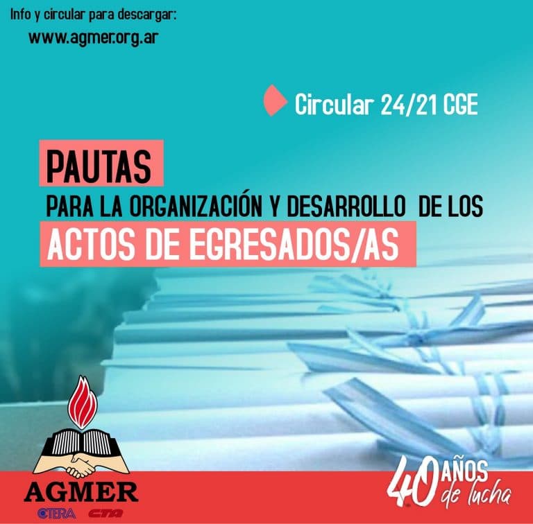 Pautas para la organización y desarrollo de los actos de egresados y egresadas