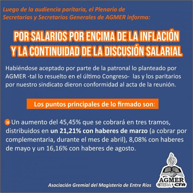 Por salarios por encima de la inflación y la continuidad de la discusión salarial
