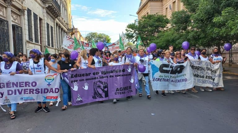 #8M: AGMER se sumó a la jornada de lucha en toda la provincia