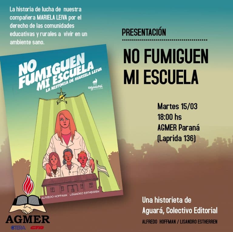 Se presenta la historieta “No fumiguen mi escuela”