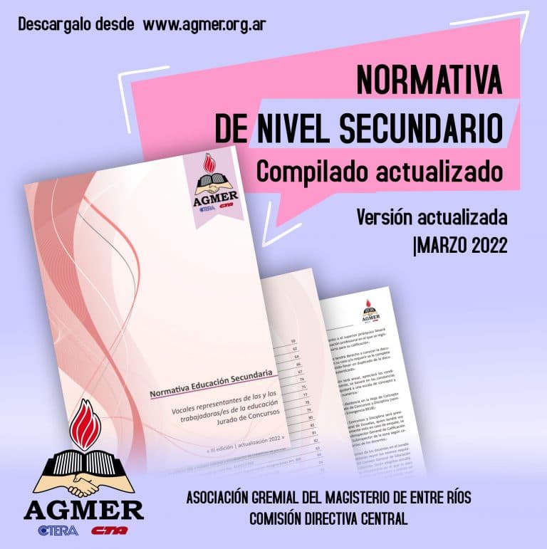 Normativa de Nivel Secundario. Compilado actualizado