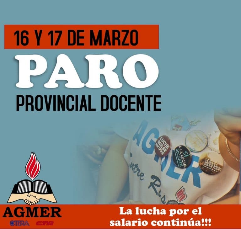 Continúa el plan de lucha docente
