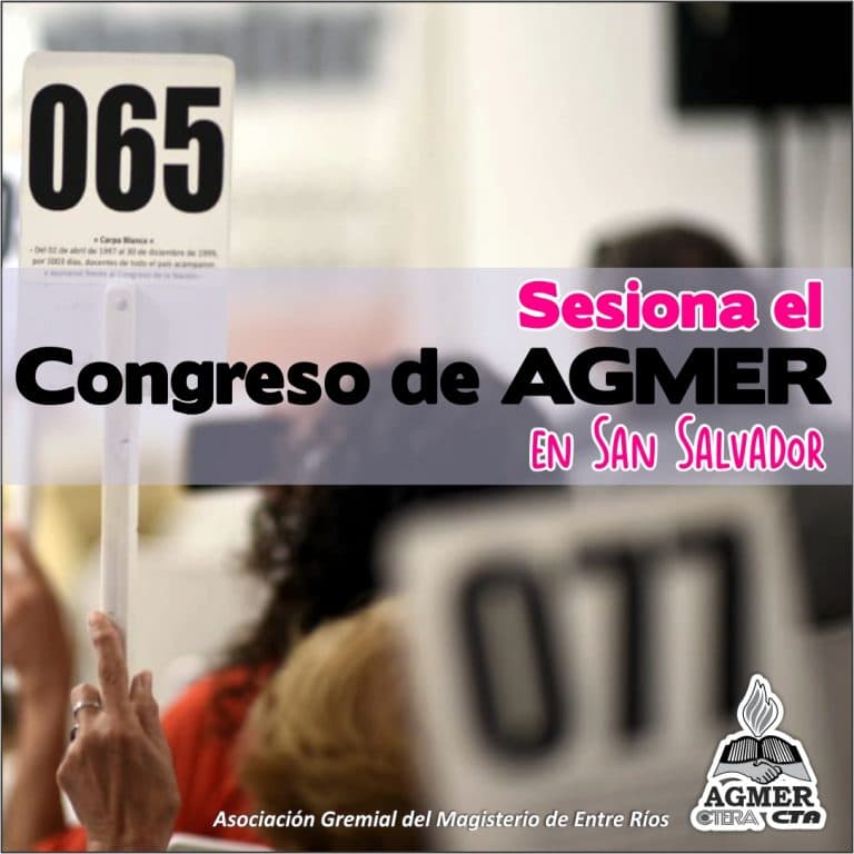Sesiona el Congreso de AGMER